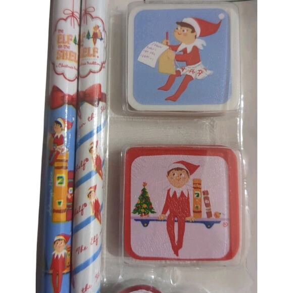 BN Elf On The Shelf Stationary Set Christmas #2 HB Lead Pencils&Erasers - Picture 3 of 3